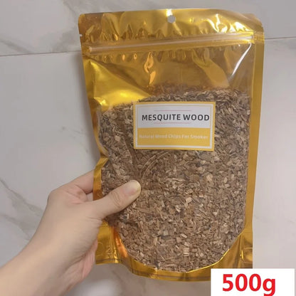 BBQ Smoking Wood Chips (125g–500g) – Apple & Oak Flavors for Grill and Smoker