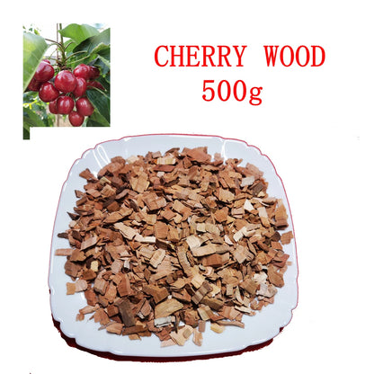 500g BBQ Smoking Wood Chips Food Smoker, Smoked Cocktails Barbecue Fruit Tree Sawdust Smoked Wood Block 0.5-3cm