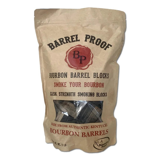 Bourbon Barrel Wood Chunks – 2 lb Kentucky White Oak Smoker Chips for BBQ & Grilling