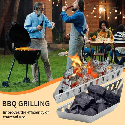 Charcoal Baskets for Weber Grill – Contoured BBQ Fuel Holders for Even Heat Distribution