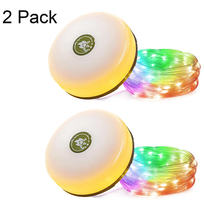 10m Retractable LED String Lights – RGB & Warm White, Rechargeable Portable Lantern for Indoor & Outdoor Use