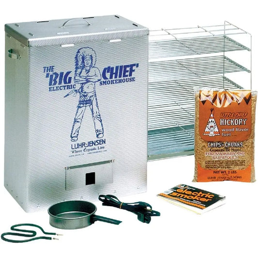 Large Electric Smoker with Big Capacity, Vertical Design & Outdoor BBQ Cooking