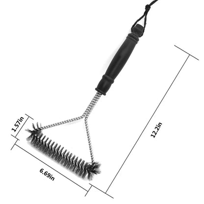 BBQ Grill Brush – Stainless Steel Bristle Cleaner for Non-Stick Grills & Accessories