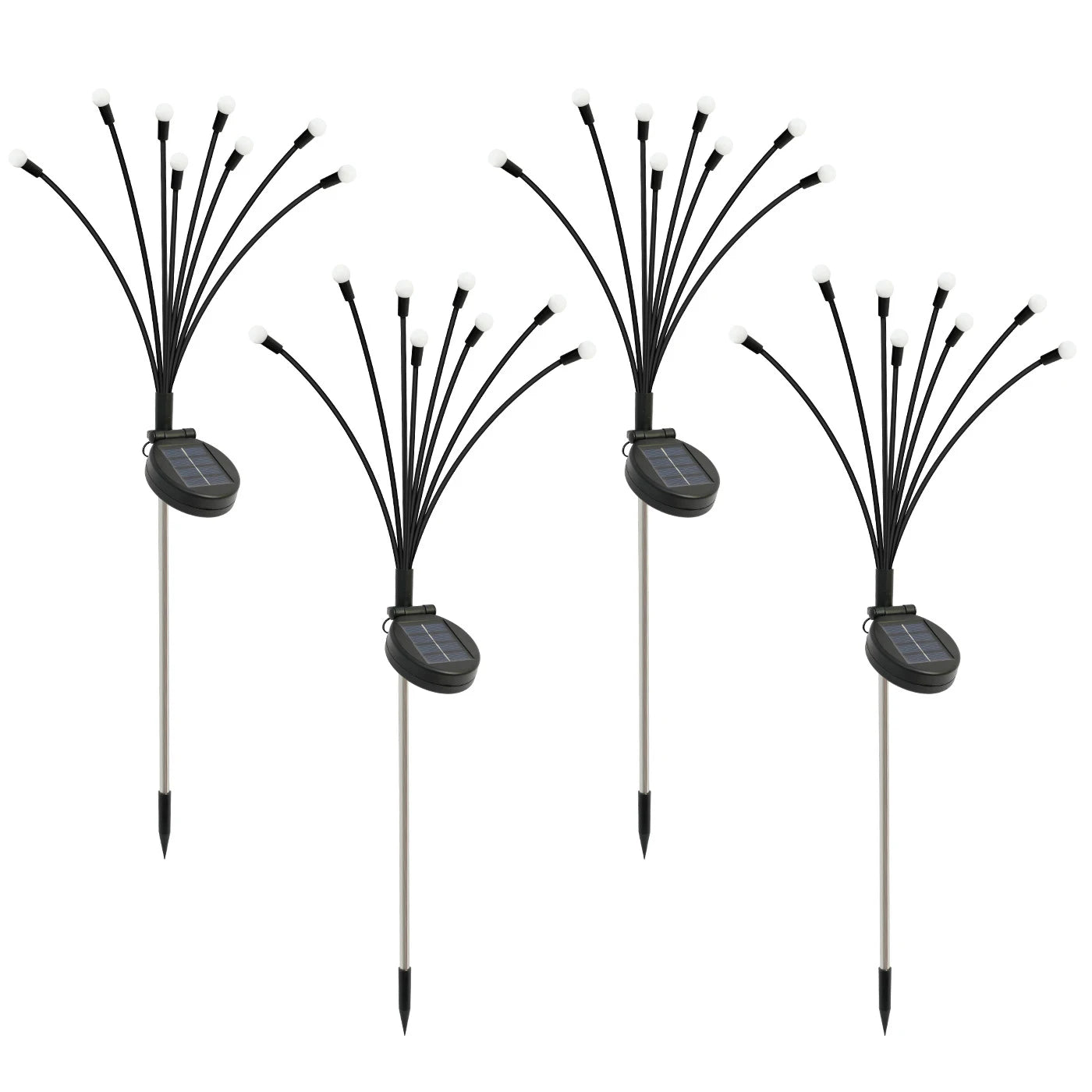 8-Head Solar Firefly Lights LED- Solar Outdoor Decorative Garden Lights Waterproof High Flexibility