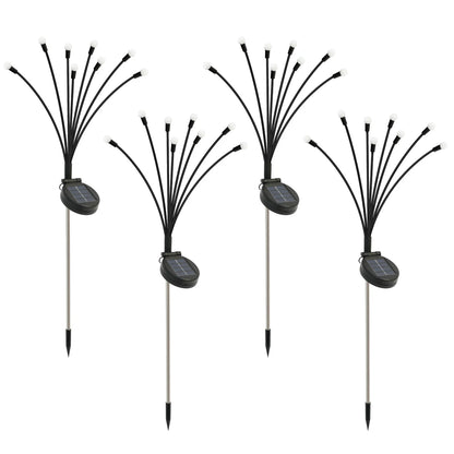 8-Head Solar Firefly Lights LED- Solar Outdoor Decorative Garden Lights Waterproof High Flexibility