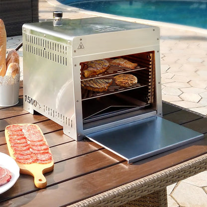 1500°F Portable Infrared Propane Gas Grill – Outdoor Steak Broiler Sear Station & Salamander BBQ Grill