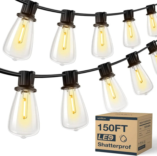 150FT LED Outdoor Waterproof Patio Patio Lights