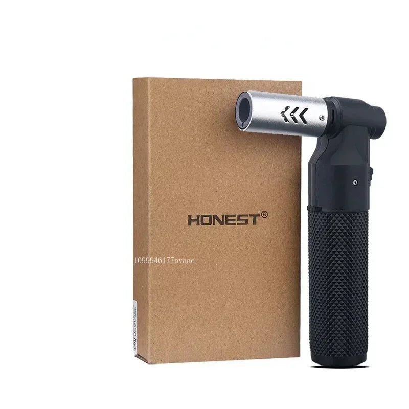 Jet Butane Cigar Lighter – Windproof Metal Torch for BBQ, Kitchen & Outdoor Use