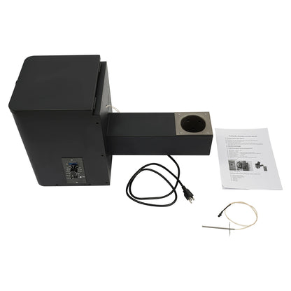 Pellet Smoker Hopper Assembly Kit – 180–450°F Precision Temperature Control with Dual-Function Wind System.
