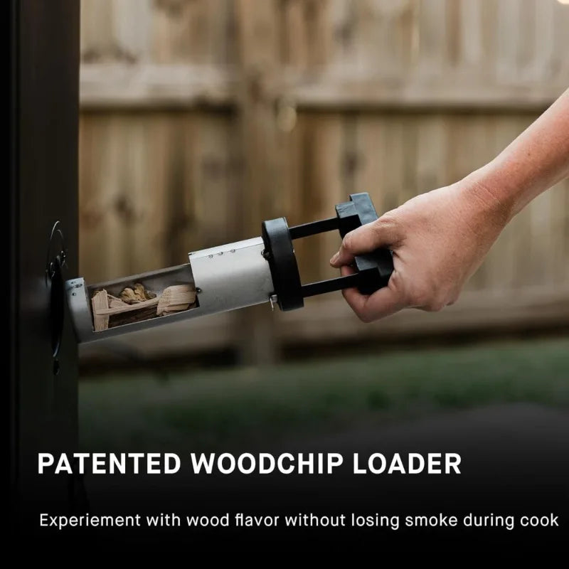 30-inch Digital, Electric, Vertical and BBQ Smoker with Leg Kit, Side Wood Chip Loader and 710 Cooking Square Inches- High quality.