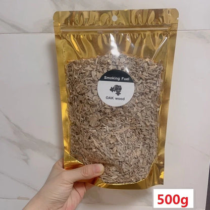 BBQ Smoking Wood Chips (125g–500g) – Apple & Oak Flavors for Grill and Smoker