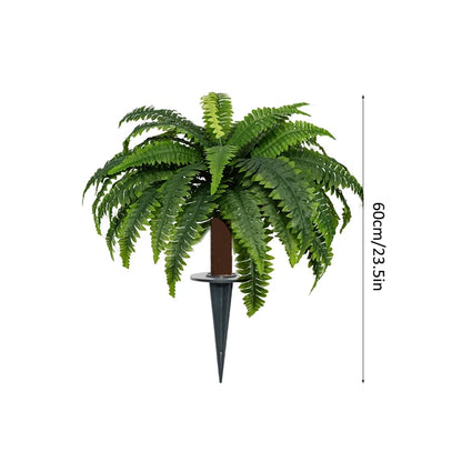 2PCS Outdoor Artificial Topiary Ball Trees UV Resistant Faux Bushes Potted Plants Door Porch Decoration Artificial Ball Trees