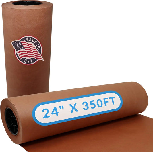 Pink Butcher Paper Roll – 24" x 350 ft Food Grade Peach Kraft Paper for BBQ, Smoking & Meat Wrapping (Made in USA)