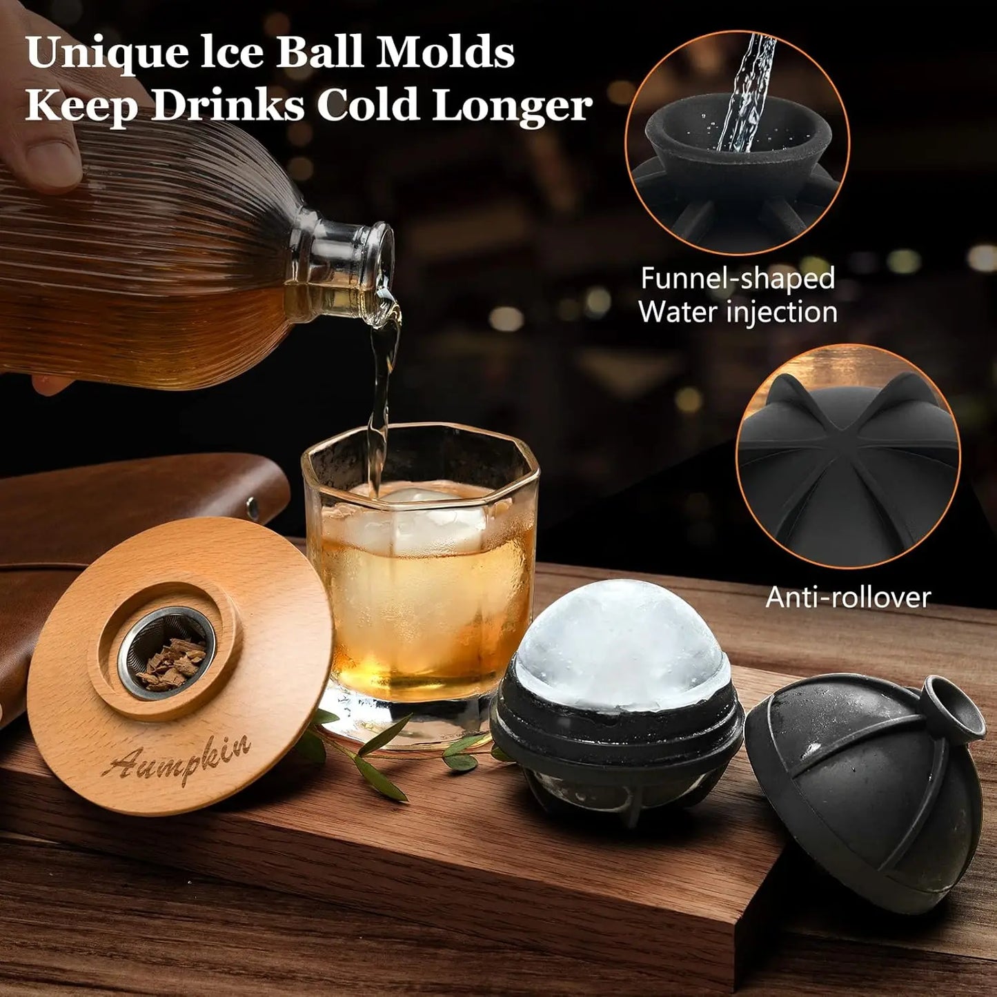 Cocktail Smoker Kit with Torch - 6 Flavors Wood Chips, Whiskey Infuser for Drinks & Food, Gift for Men & Dads