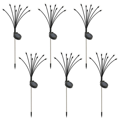8-Head Solar Firefly Lights LED- Solar Outdoor Decorative Garden Lights Waterproof High Flexibility