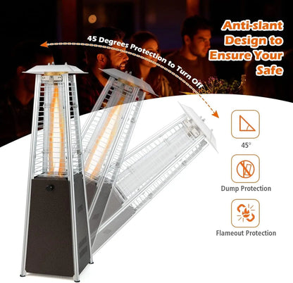 Portable Outdoor Tabletop Heater, 10,000 BTU with Tip-Over Protection for Patio Deck Porch
