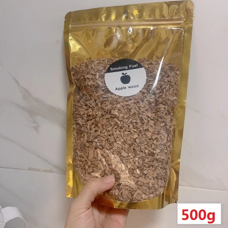 BBQ Smoking Wood Chips (125g–500g) – Apple & Oak Flavors for Grill and Smoker