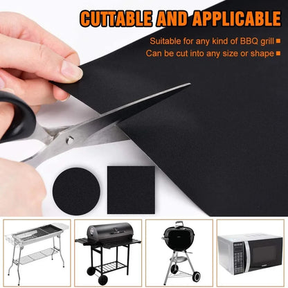 Non-Stick BBQ Grill Mat – Reusable Heat Resistant Baking & Grilling Mat (40×33cm)