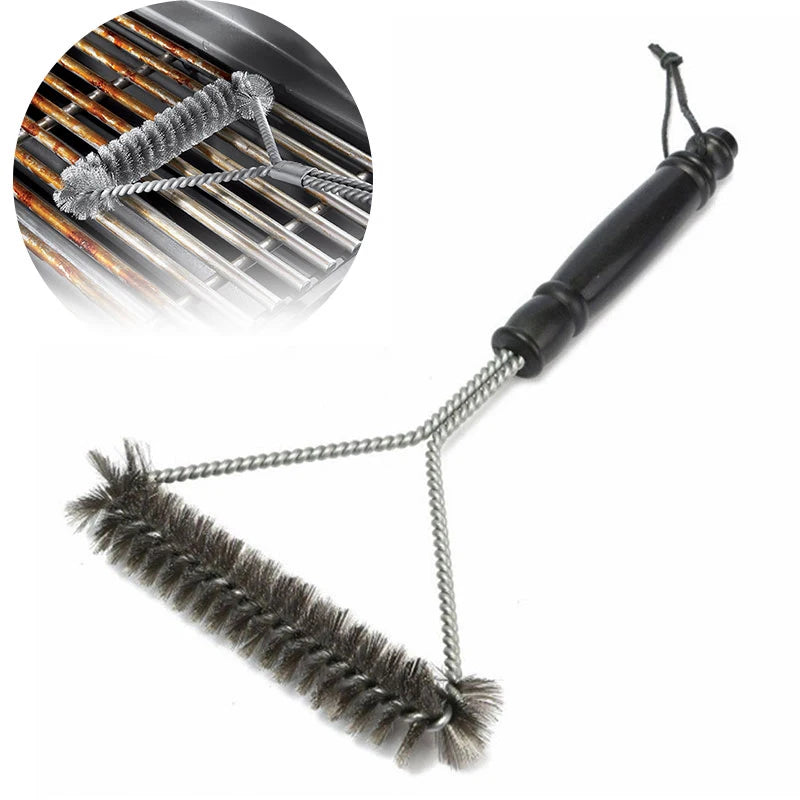 BBQ Grill Brush – Stainless Steel Bristle Cleaner for Non-Stick Grills & Accessories