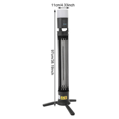 1500W Indoor Outdoor Electric Heater,Infrared Portable Space Heater,3 Heat Settings and Timer for Patio Garage