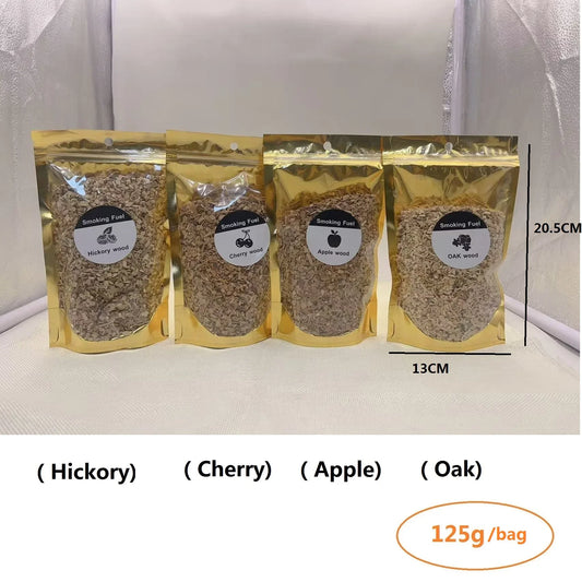 BBQ Smoking Wood Chips (125g–500g) – Apple & Oak Flavors for Grill and Smoker