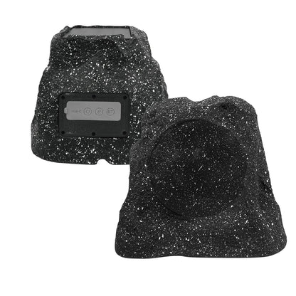 Herdio 8" Outdoor Bluetooth Rock Speakers, Waterproof IPX7, Solar-Powered, 240W, TWS, Rechargeable Battery