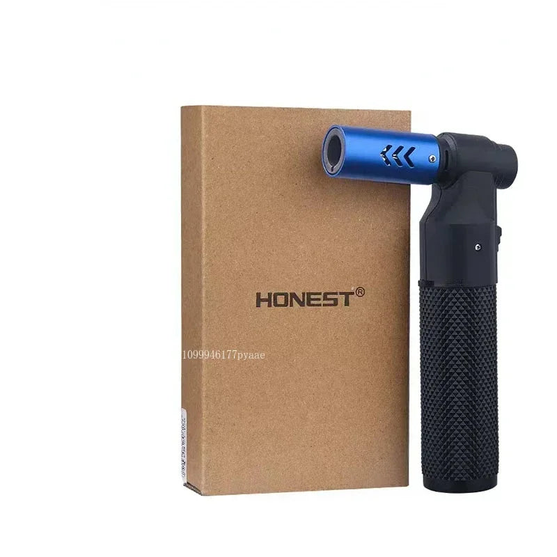 Jet Butane Cigar Lighter – Windproof Metal Torch for BBQ, Kitchen & Outdoor Use