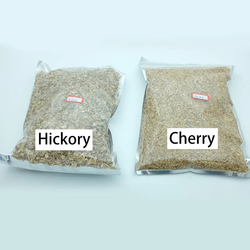 125g/bag BBQ Smoking Wood Chips Apple Cherry Oak Pecan Flavors for Outdoor Smoker Fumigation Box Bacon Smoked Grill Accessories