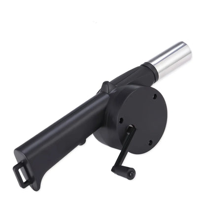 Hand-Crank BBQ Air Blower – Mini Portable Fire Bellows Fan for Grill, Camping & Outdoor Cooking